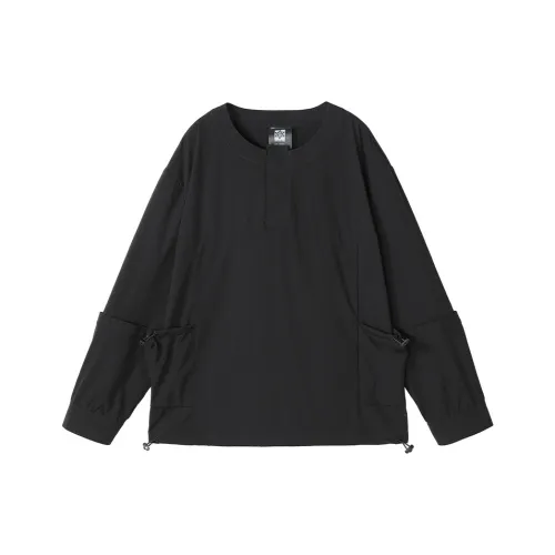 NORVINCY Chinese Fashion Trend Urban Techwear Urban Techwear Pane Crew Neck Sweatshirt Men's