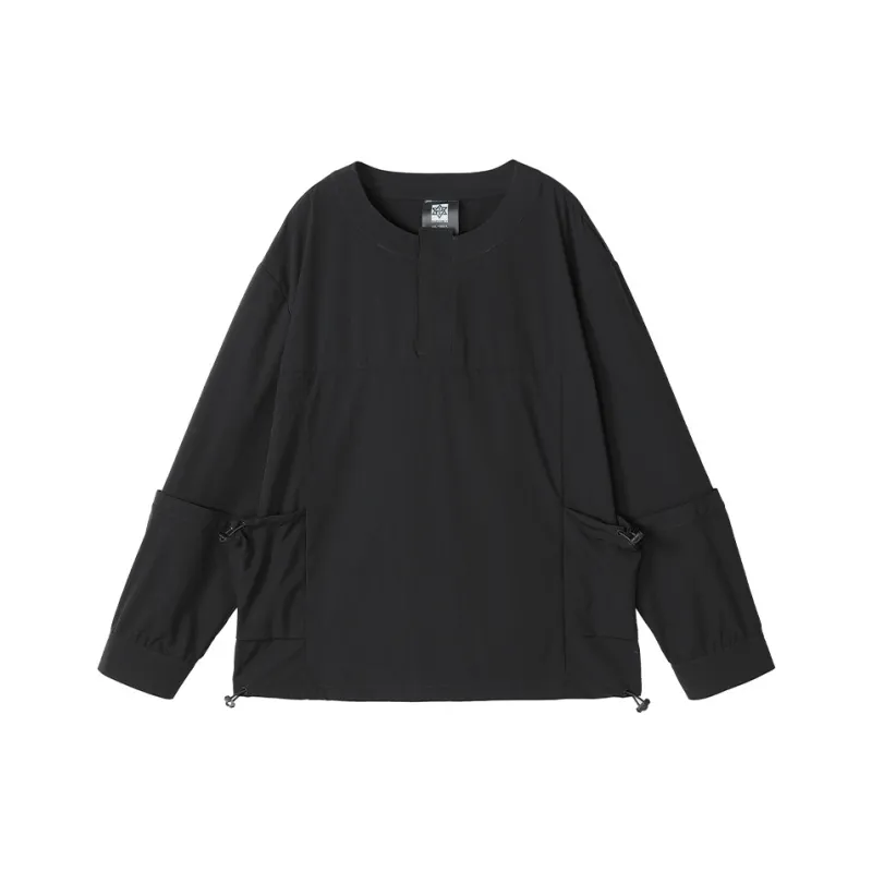 NORVINCY Chinese Fashion Trend Urban Techwear Urban Techwear Pullover Crew Neck Sweatshirt Men's-0