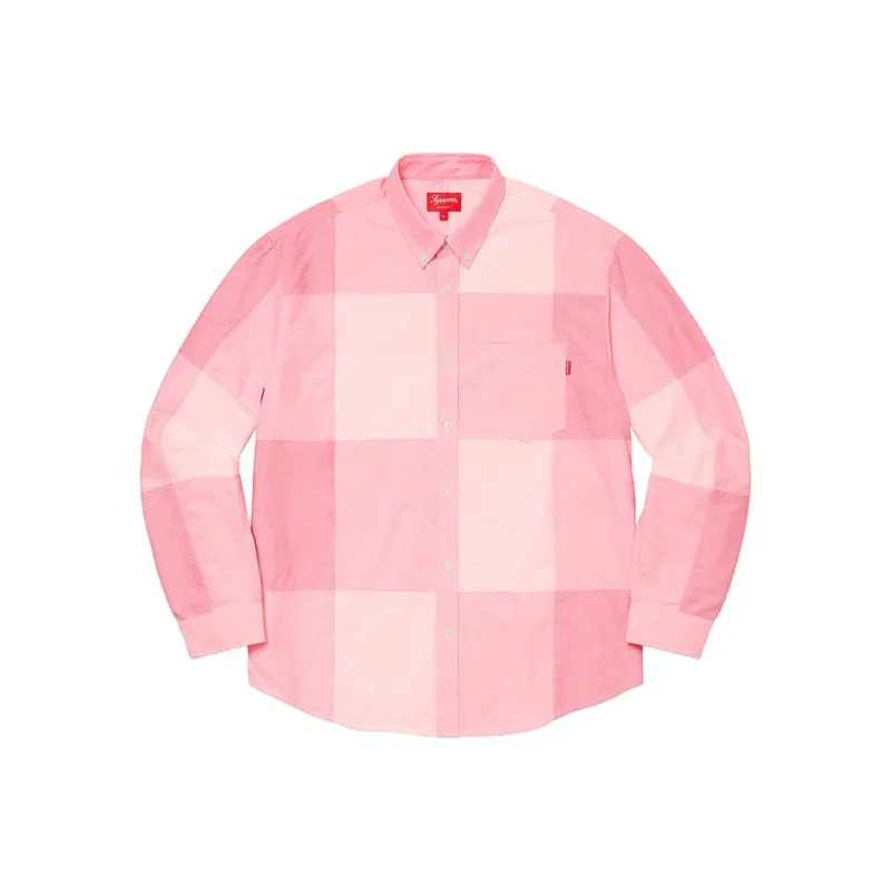 Supreme Patchwork Oxford Shirt-4