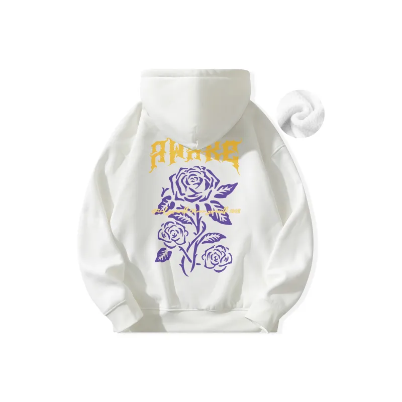 ACHS AWAKE Rose Printed Unisex Sweatshirt-13