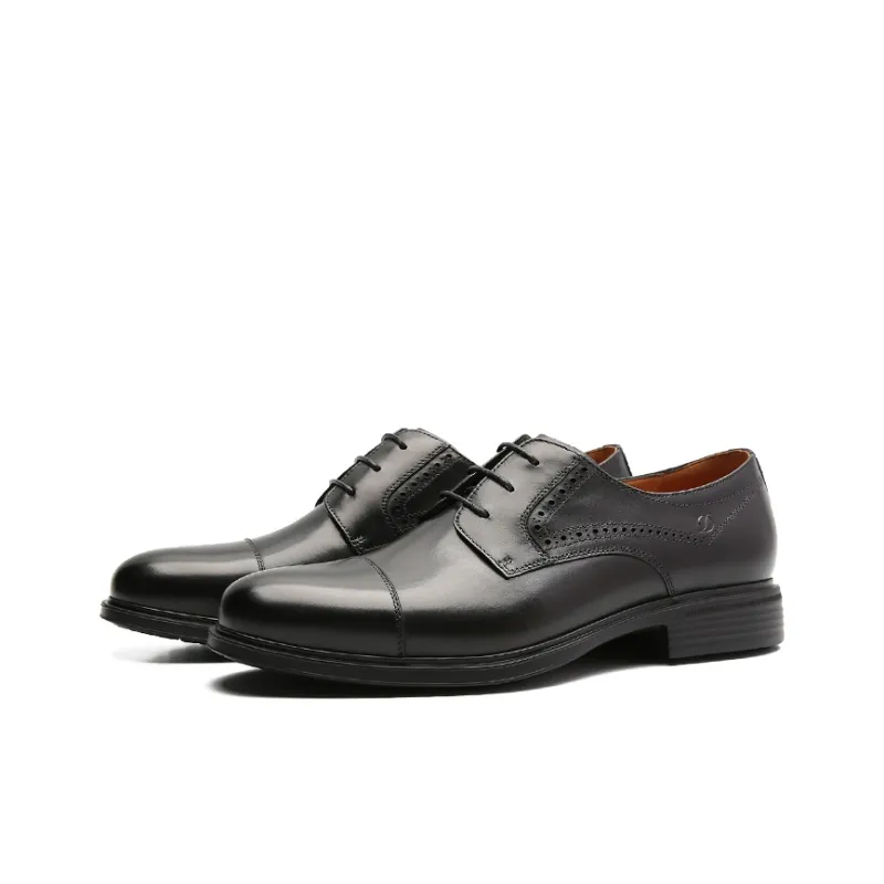S. T.DUPONT Dress Shoes Men's Black/Coffee-1