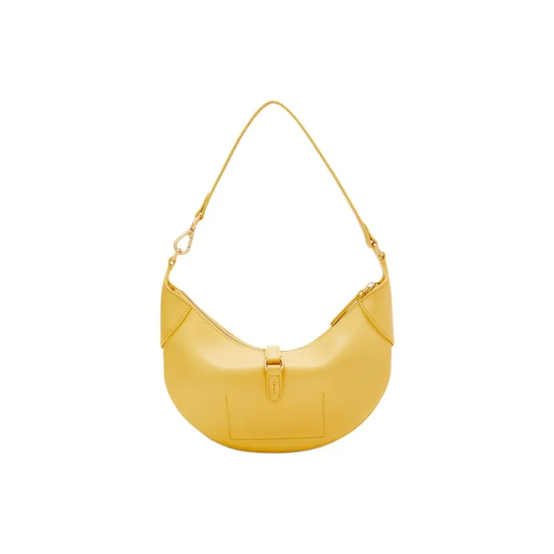 Ralph Lauren Polo ID Cow Leather Shoulder Bag Mini Women's Mustard Yellow-2