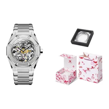 OLEVS Play The Cool Series Mechanical Movement Watch Men's Watches White Dial