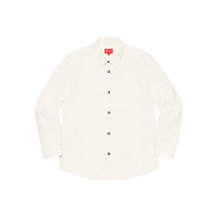 Supreme Logo Taping Work Shirt-8