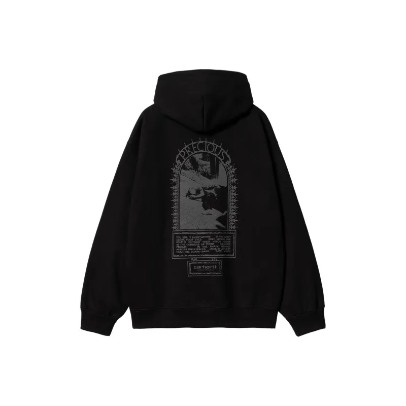 Carhartt WIP SS24 Hooded Precious Sweatshirt Men's Black-0