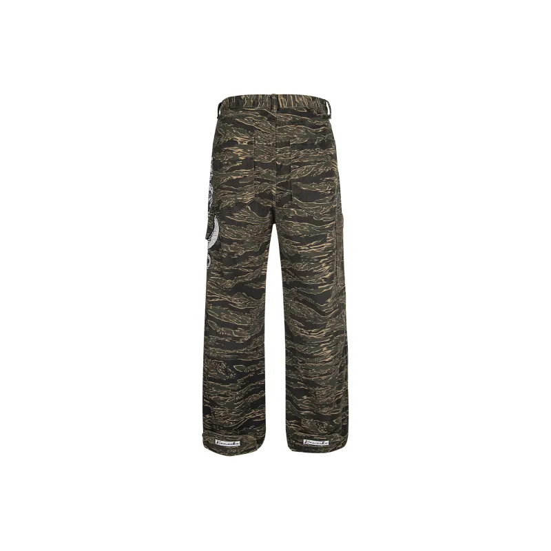 GBXM Casual Pants Unisex Army Green-2