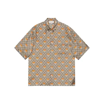 GUCCI Shirts Men Brown