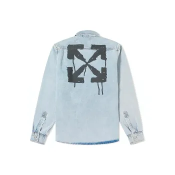 OFF WHITE Bleached Denim Shirt
