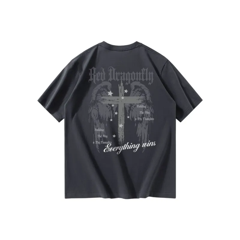 RED DRAGONFLY T Shirt Unisex Black-16