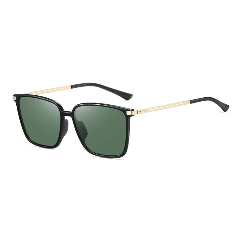 Yamaichi Maru Stainless Steel TR90 Square Sunglasses Unisex-0