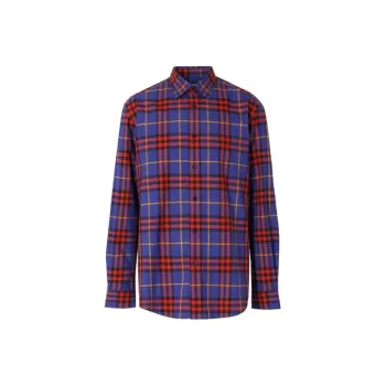 Burberry Shirts Men Purple