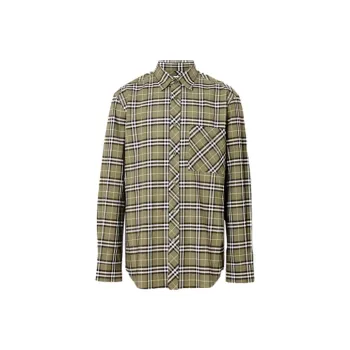 Burberry Shirts Men Green