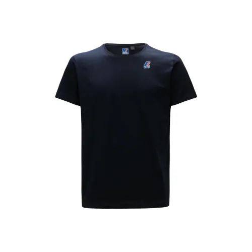 K WAY SS25 Polo Shirt Mens Dark Blue