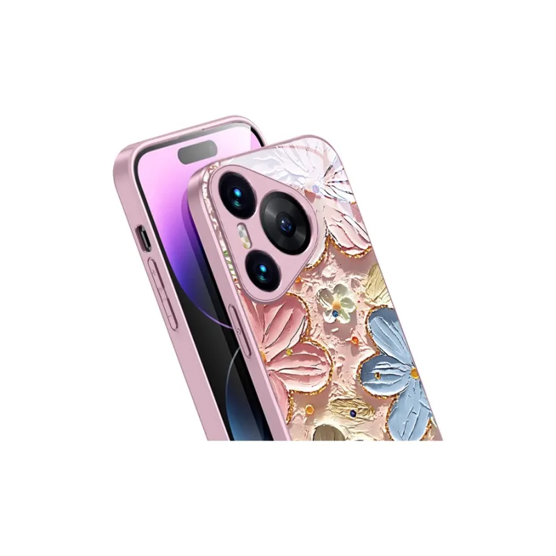 MSMF Glass Material Phone Cases Compatibility With Huawei/HUAWEI/MATE60/70/PURA70PRO/P30/P60/NOVA12/11SE/13 Refreshing-5