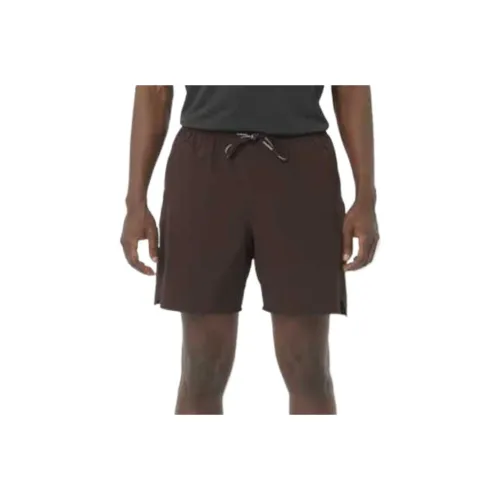SALOMON Sports Shorts Men's Coffee