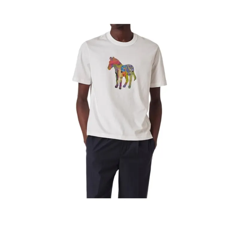 Paul Smith Craft Zebra Print T Shirt-0