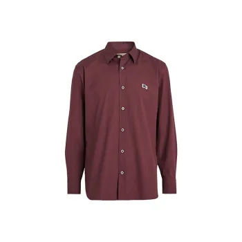 Burberry Shirts Men Burgundy