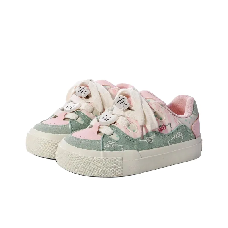 Circle Small Height Increasing, Balance, Lightweight, And Breathable Low Top Canvas Shoes Women's-2
