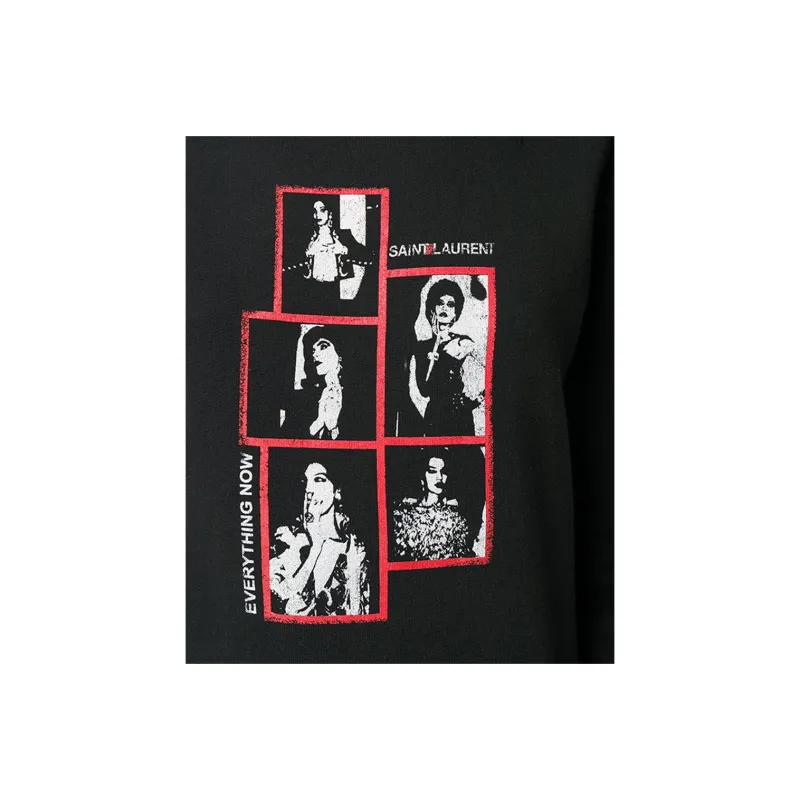 SAINT LAURENT Sweatshirts Women's Black-4