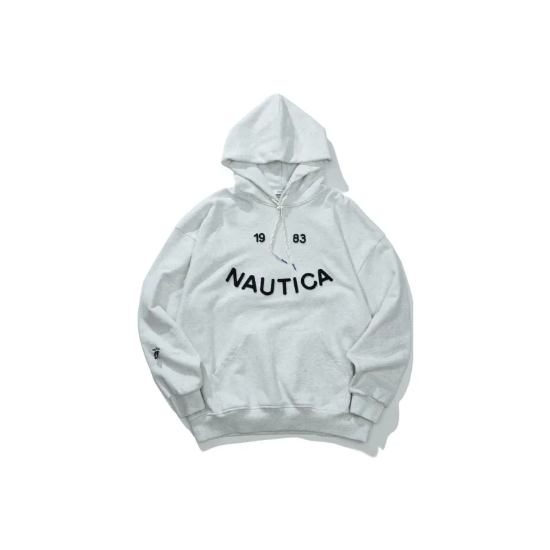 Nautica White Sail Long-Sleeved Sweatshirt Unisex-21
