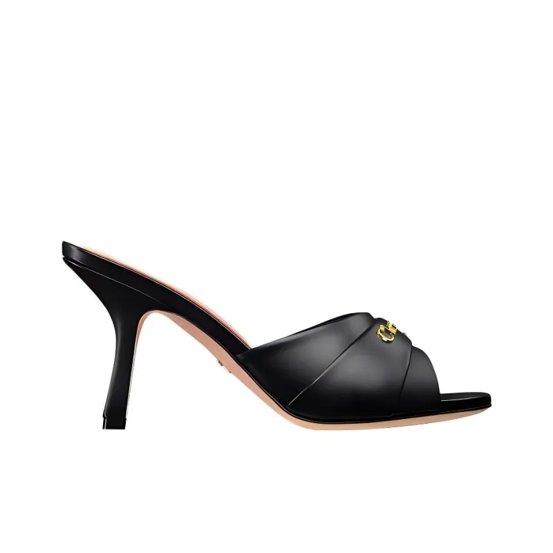 DIOR My Dior Slip Resistant Slide Slippers Women's Black-1