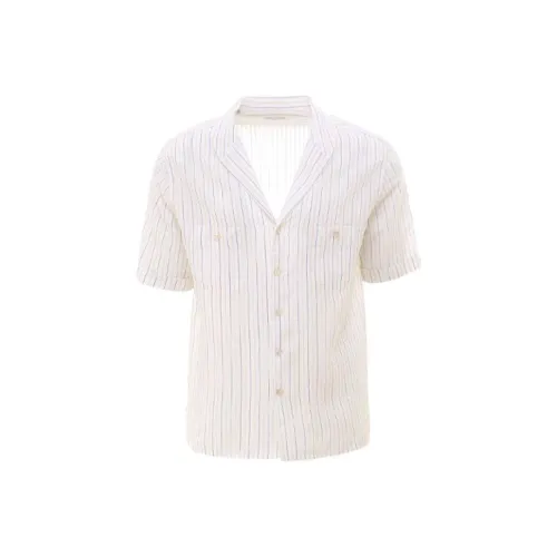 SAINT LAURENT Shirts Men Natural