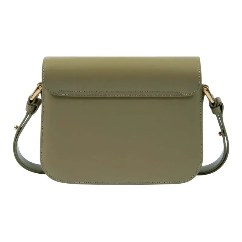 A.P.C Grace Cow Leather Shoulder Bag Trumpets Women's Clay Green-2