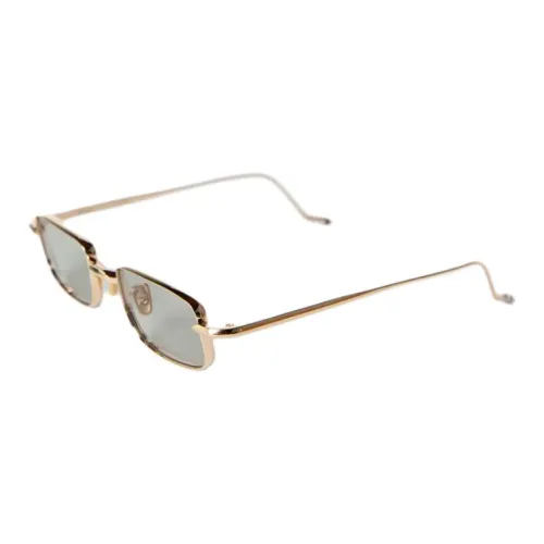JACQUES MARIE MAGE Titanium Rectangular Sunglasses Unisex Gold