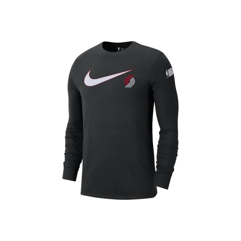 Nike Portland Trail Blazers Swoosh Essential Men's Nike Nba Long Sleeve T Shirt-0