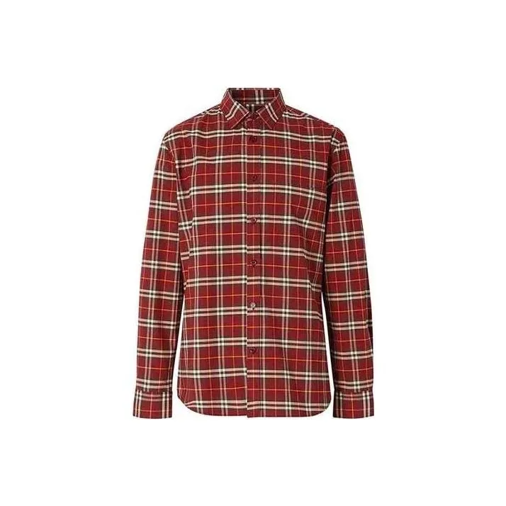 Burberry Check Stretch Cotton Poplin Shirt-0