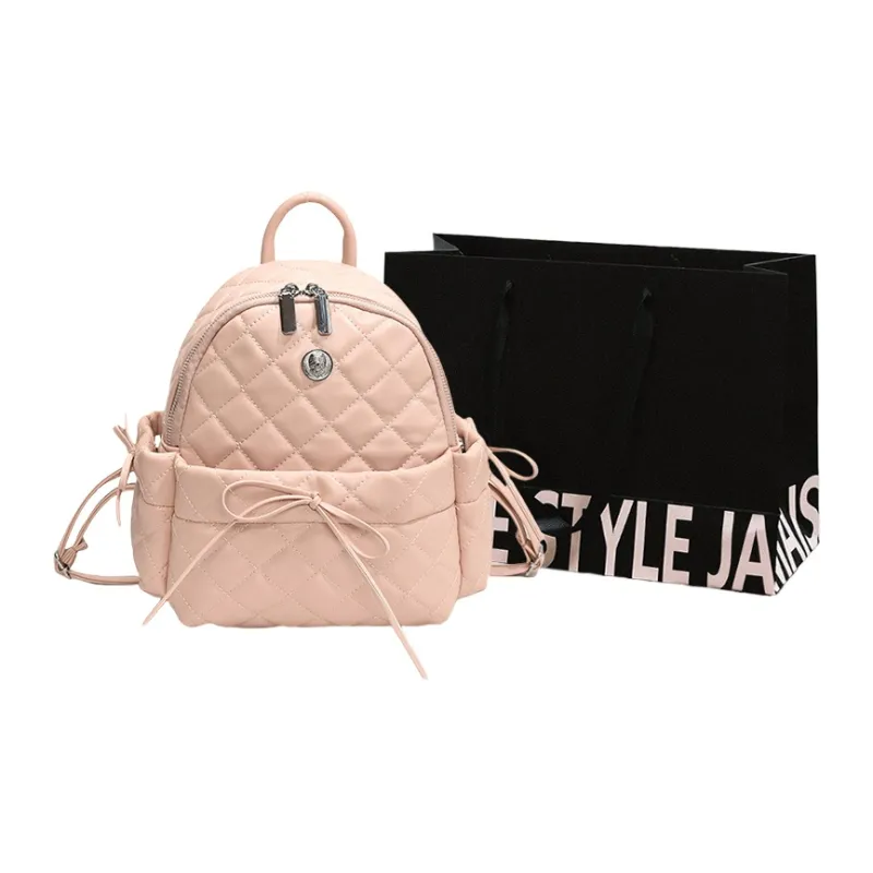 Cwatcun PU Backpack Women's Black/Blue/Pink/Silver/White-9