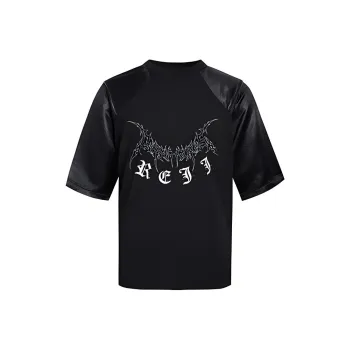REJJ T Shirts Men Black