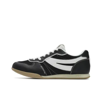 FILA Trail Curved Edge Shoes Slip Resistant Low Top Casual Shoes Men's Black White