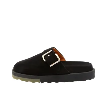 OFF WHITE Closed Toe Slippers Men's Black