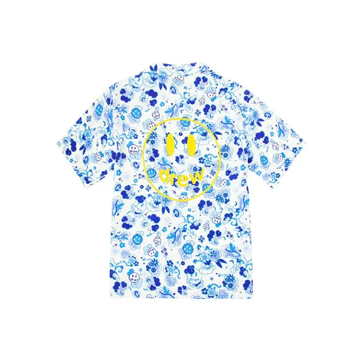 Drew House Smiley Collection Shirts Unisex Danube Blue-0
