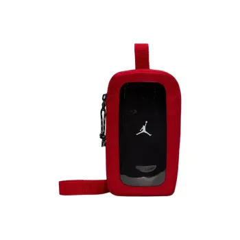 Jordan Polyester One Shoulder Cell Phone Pouch Regular Unisex Gym Red & Black & White