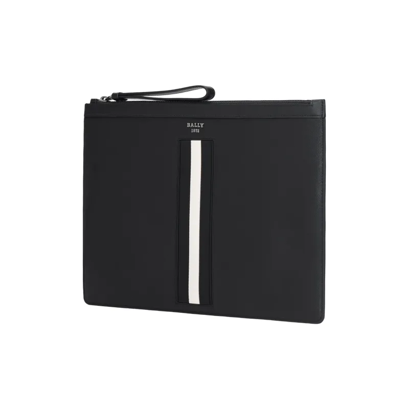 BALLY BOLLIS Cow Leather Wallet Clutch Regular Men's Black-1