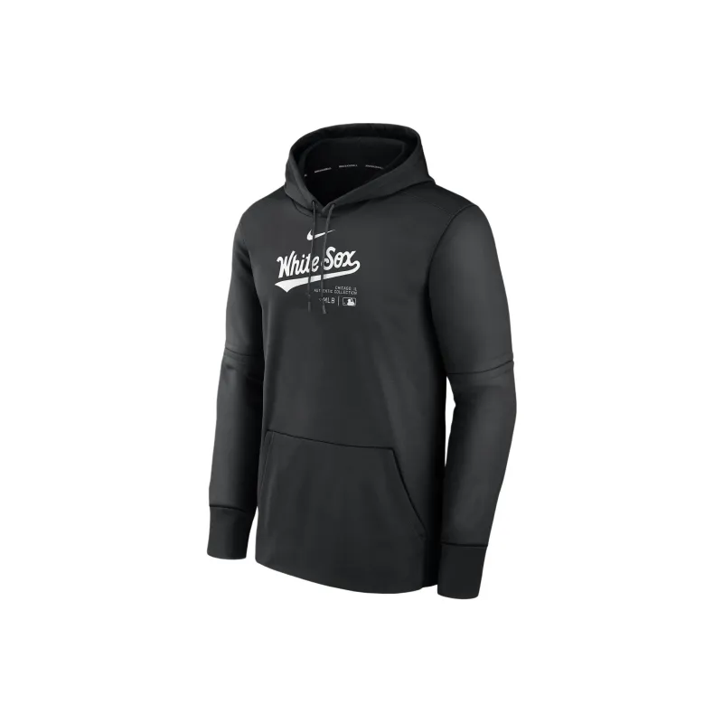 Nike Chicago White Sox Authentic Collection Practice Men's Nike Therma Mlb Pullover Hoodie-0