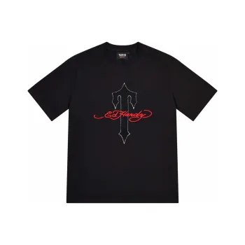Ed Hardy x Trapstar Trapstar Collaboration FW24 T Shirt Unisex Black