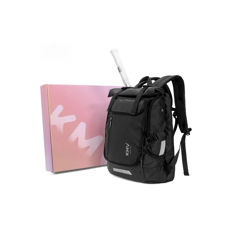 KMV Polyester Backpack Regular Unisex White/Black-13
