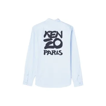 KENZO Shirts Men Light Blue