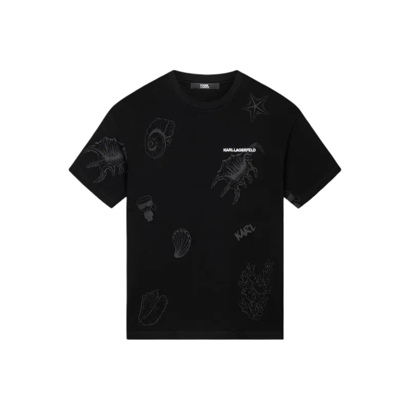 KARL LAGERFELD SS24 T Shirt Men's Black-0