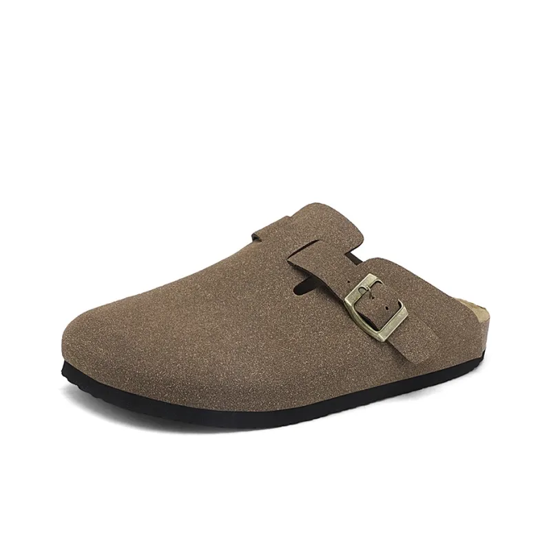 Magelly Cork Sole Slip Resistant Abrasion Resistant Quiet Wrap toe Slippers Unisex-1