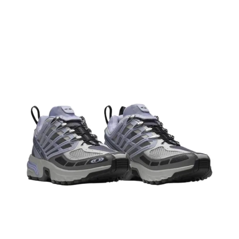 SALOMON ACS PRO Anti Slip Wear Resistant Low Top Casual Running Shoes Women's Gray Purple-2