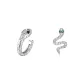 Phantom Spirit Trail Clothing Set (Green Stud Earrings+Black Eye Clip-on Earrings)