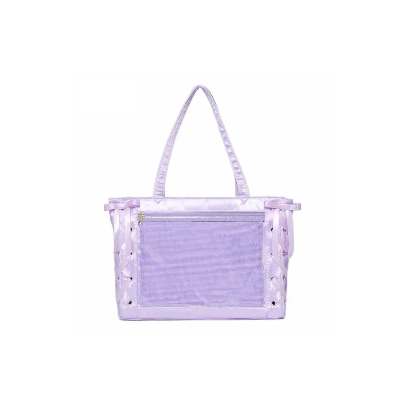OTA Fabric Shoulder Bag Regular Women's Silver-4