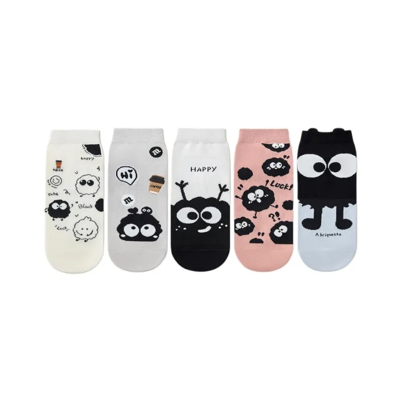 Temooues Mid Calf Socks Women's 5 Pack-9