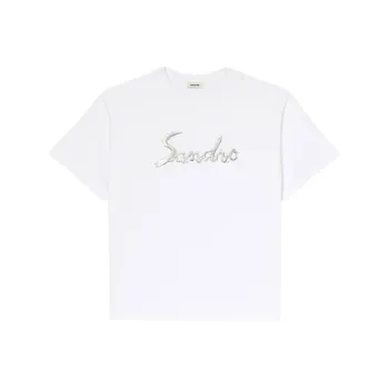 Sandro Logo print Jersey T shirt