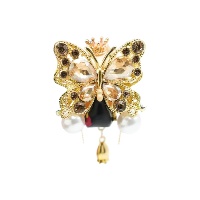 Modified Baby POP MART Cute Bead Hug Collection SP Skullpanda Hug Good Night Gold Egypt Hang Tag Box 10cm-2