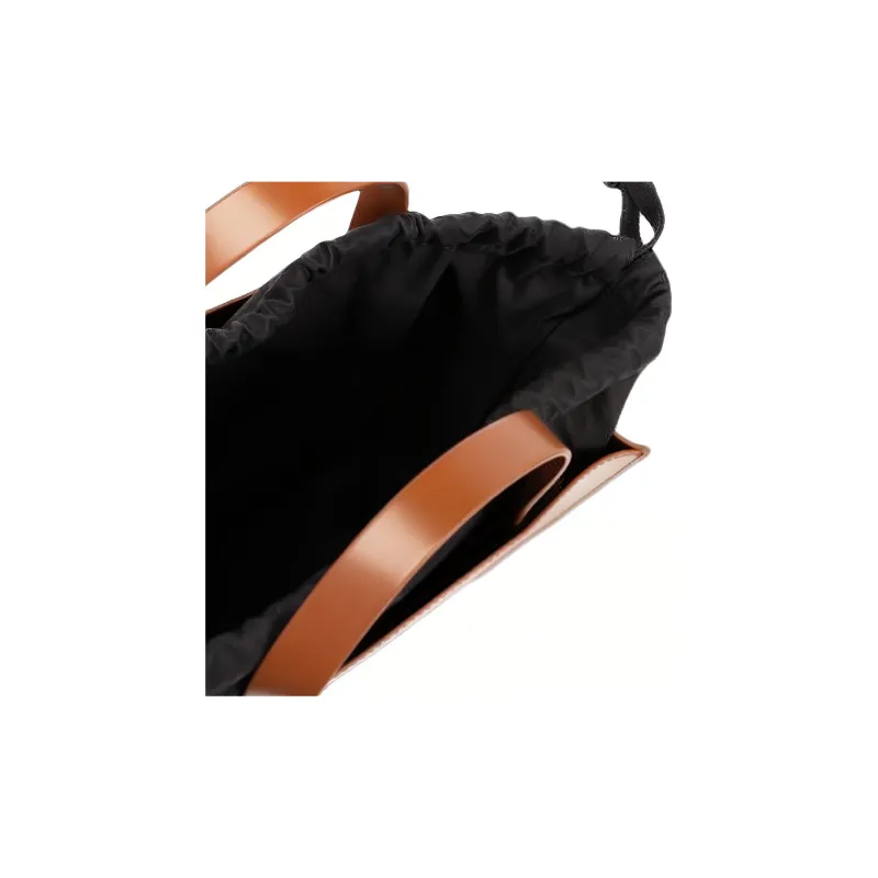 MARNI Logo Printed Drawstring Tote Bag-4
